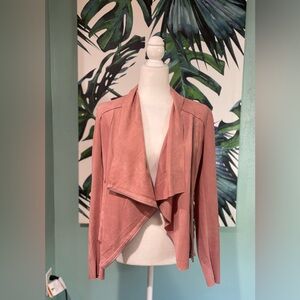 🌹Blank NYC Rose Colored “Suede Feel” Jacket 💕